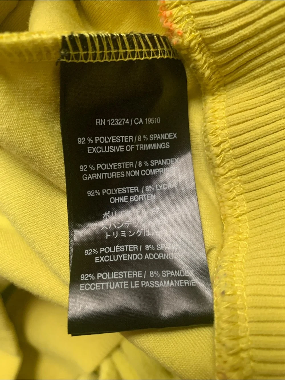 EUC Large Orage Men’s Yellow Full Zip Technical Fleece